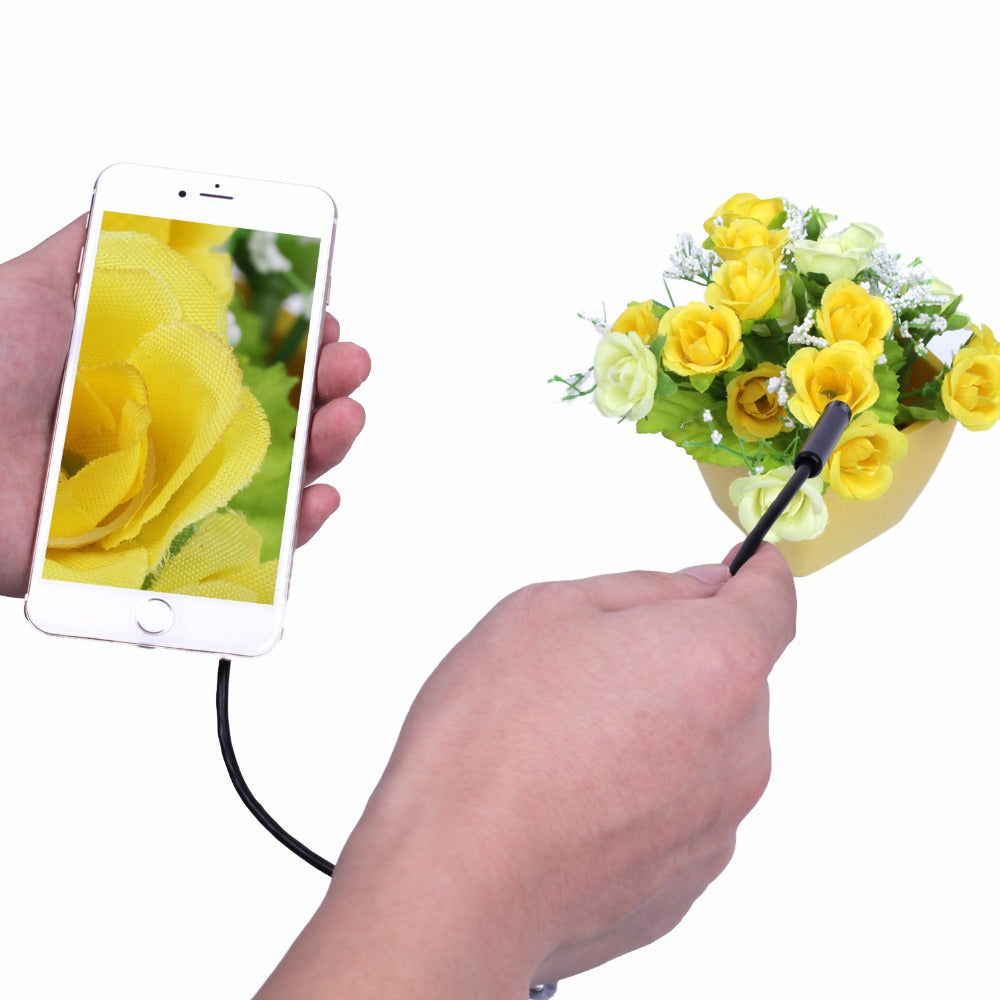 Wifi 6.5ft Endoscope Camera HD720P 8mm Lens USB Camera Cable Wireless Inspection