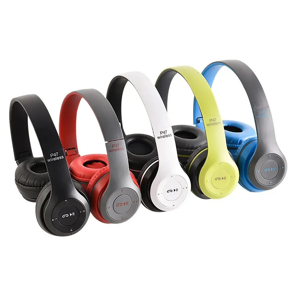 Thumbnail: Wireless Bluetooth 5.0 Headphones Headset Over-Ear FM Radio MIC Foldable TF Card