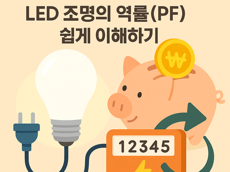 ⚡ [LED 기술정보] 전기세 아끼는 비결! LED 조명의 역률(PF) 쉽게 이해하기