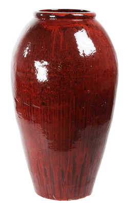 Vintage ceramic office plant pot