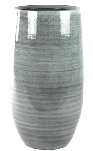 Ceramic Grey office plant pot