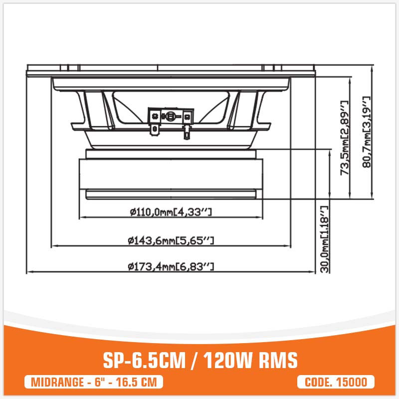 Miniaturbild: SP Audio SP-6.5CM Midrange