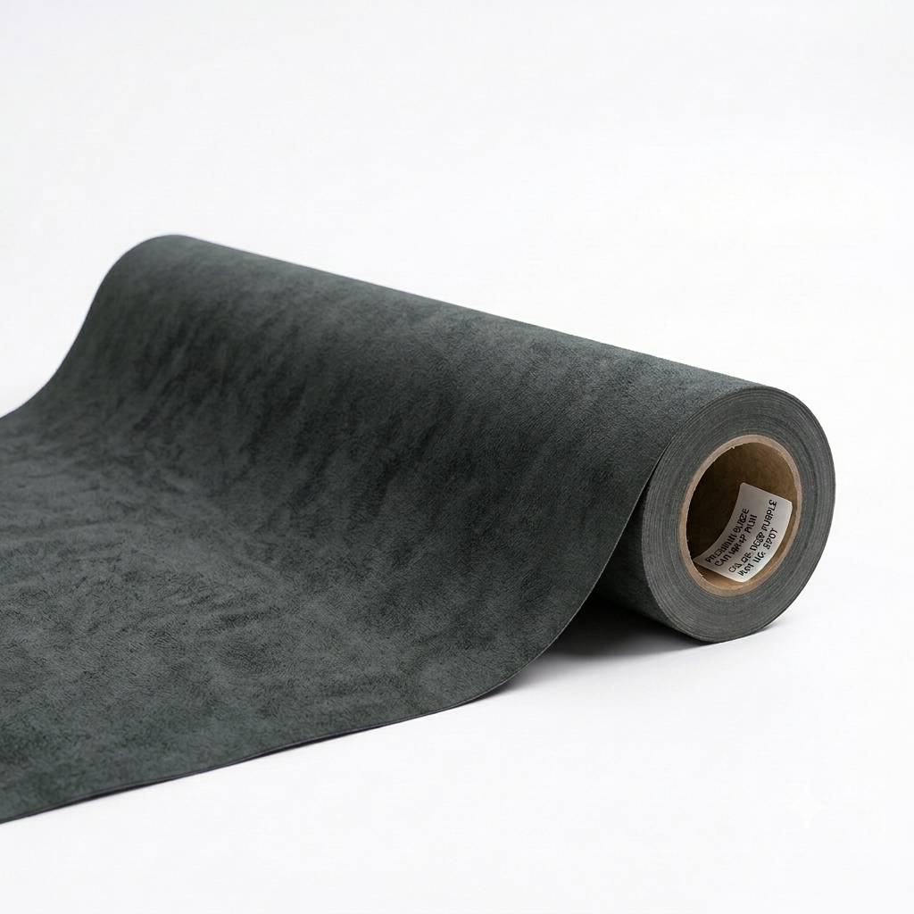 Wildleder Alcantara Imitat Selbstklebend Dunkelgrau