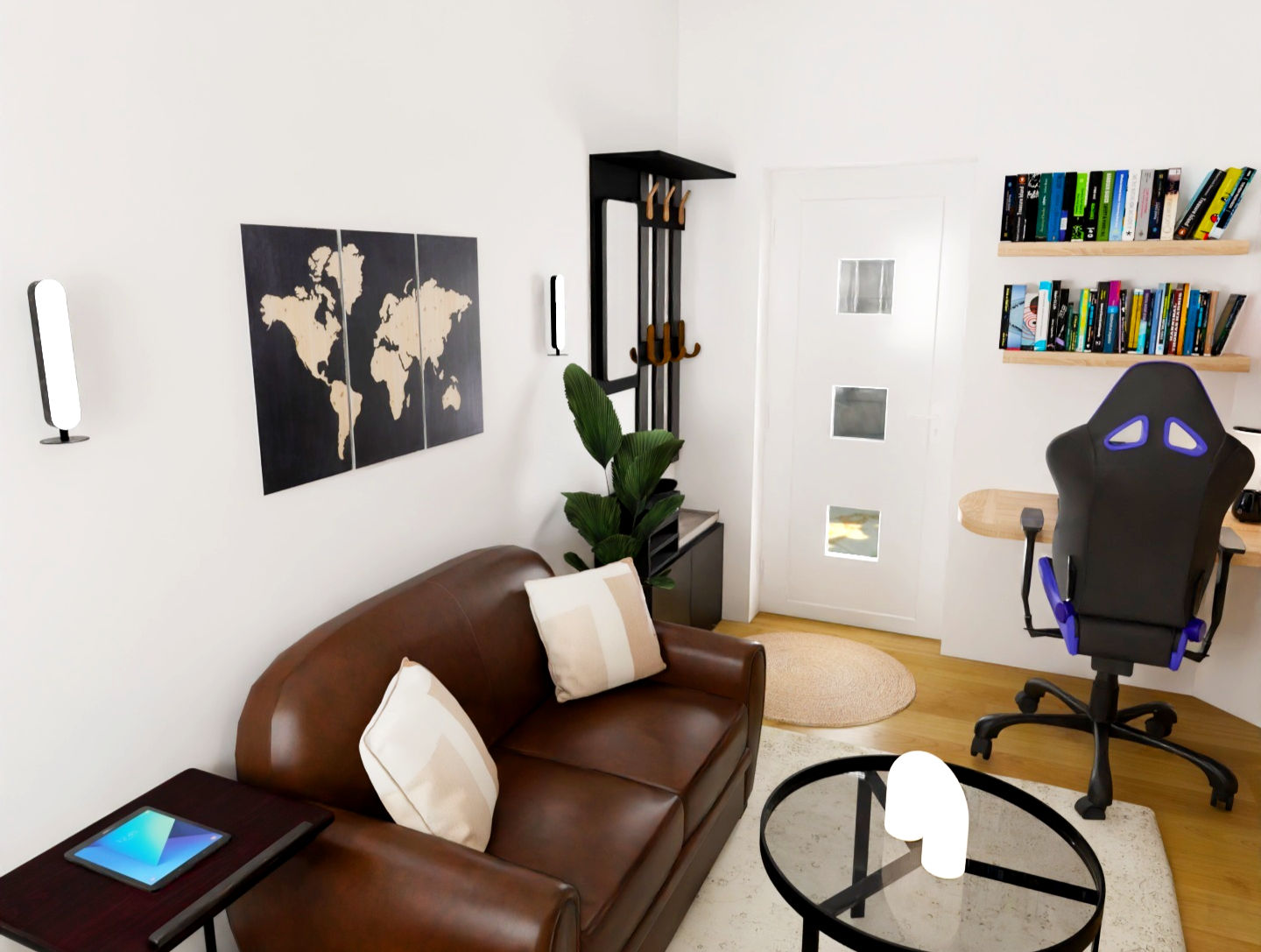 salon, gamer, gaming , bureau , sur mesure, led , moulure , meuble tv, panneaux bois, tasseaux bois, table basse, bibliotheque, meuble ikea, meuble entree, rideaux