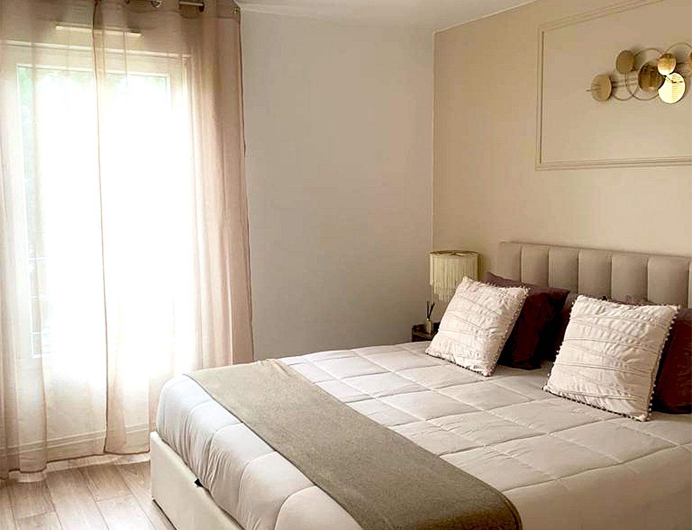 salle à manger, moulure, lin, beige, chambre , laiton, entrée