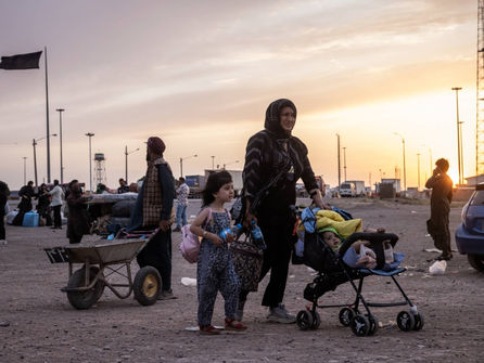 Afghan families expelled from Iran arrive at a processing center in Islam Qala, Afghanistan, July 10, 2025. (The New York Times / The Japan Times) link: https://www.japantimes.co.jp/news/2025/07/28/world/politics/iran-afghans-israel-spying/