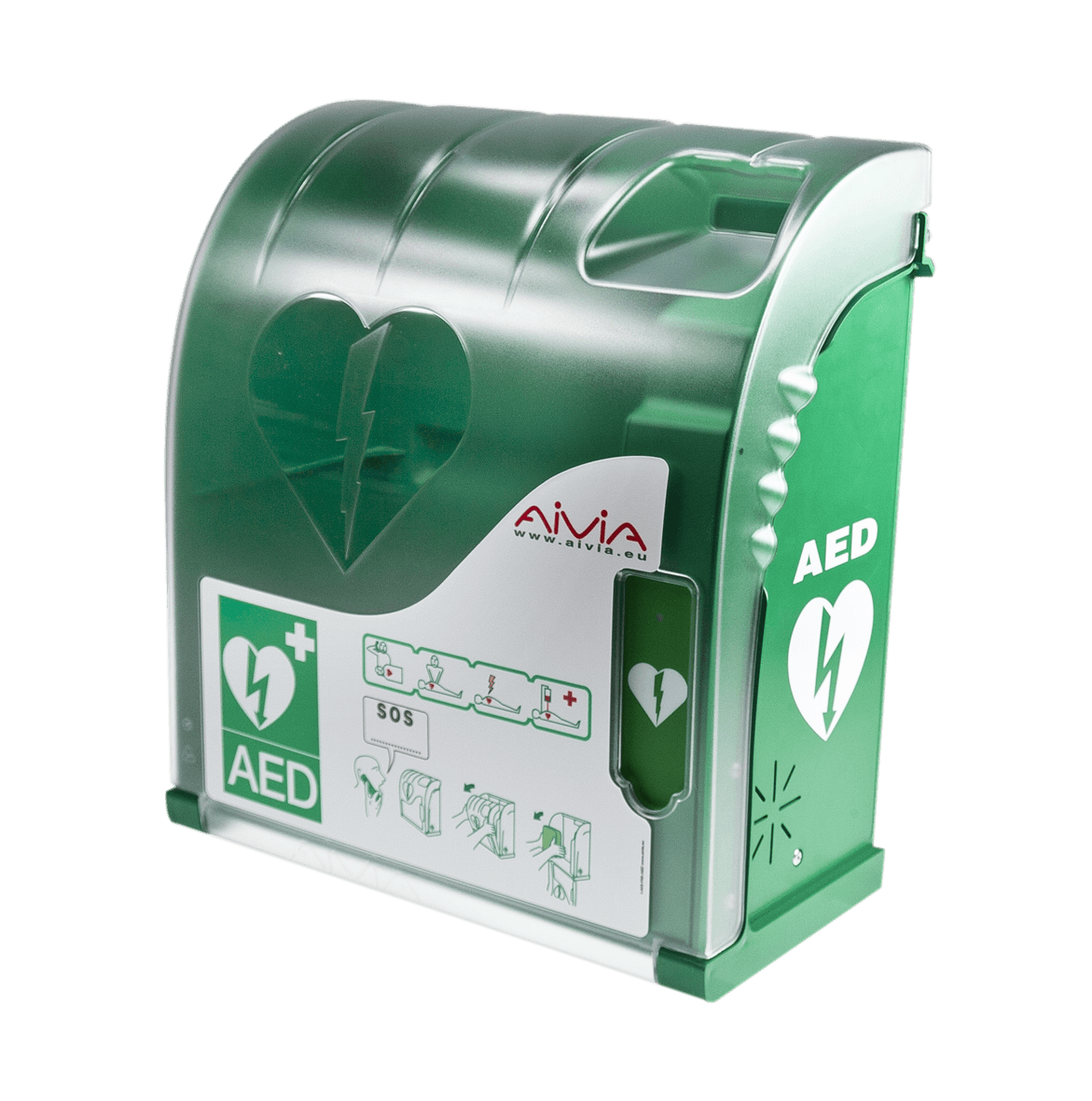 AIVIA 200 Outdoor Heated Defibrillator Wall Cabinet with Alarm