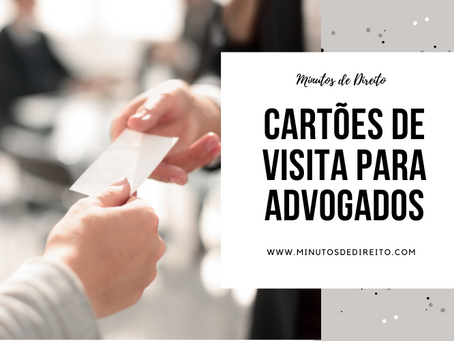 Cartões de visita para advogados