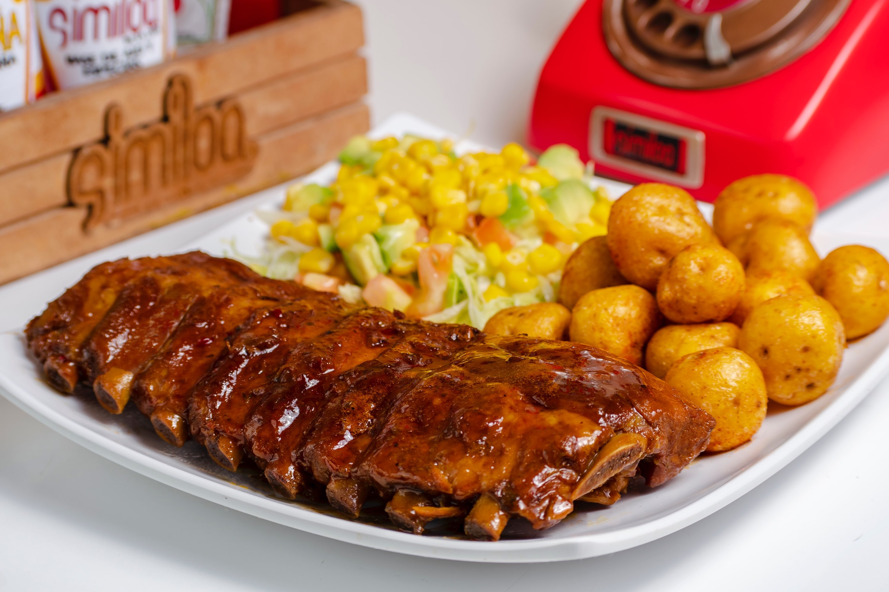 Arranged Food and Objects