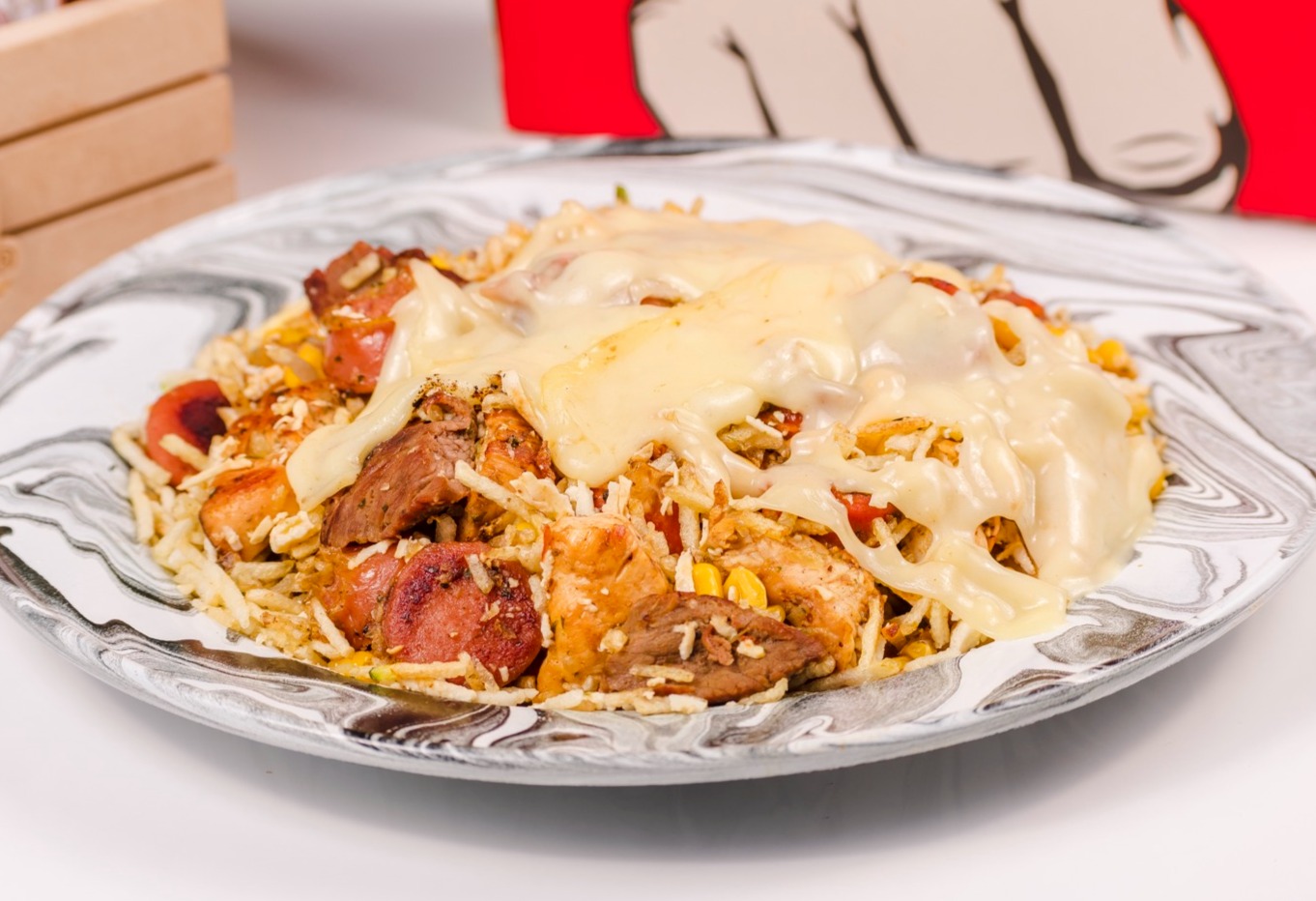 Arranged Food and Objects