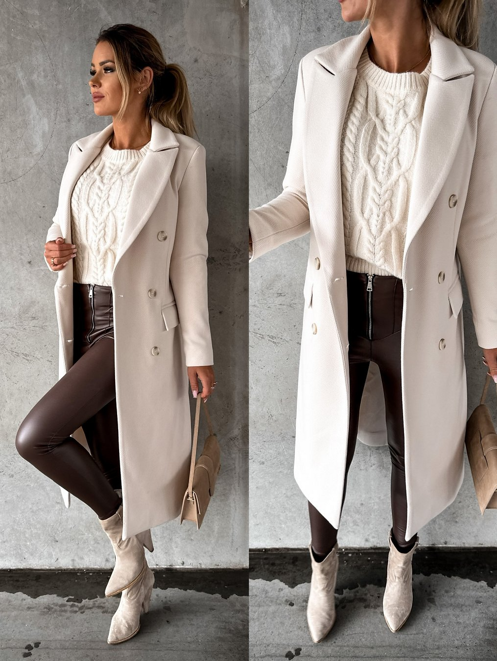 Miniatura: Double-Breasted Long Coat