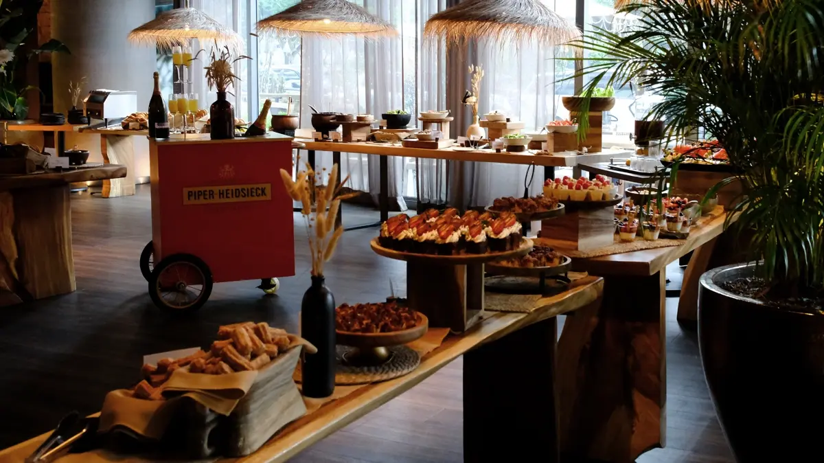 Brunch bar at Rosa Negra Miami