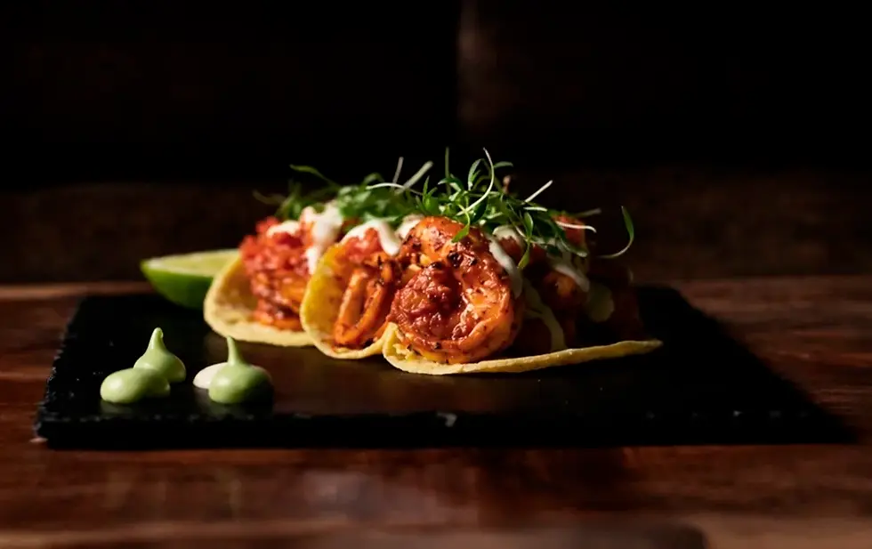 Tacos en Restaurante Rosa Negra Miami