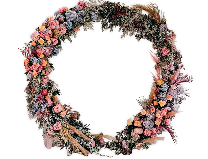 Wedding floral arch on a Los Cabos beach