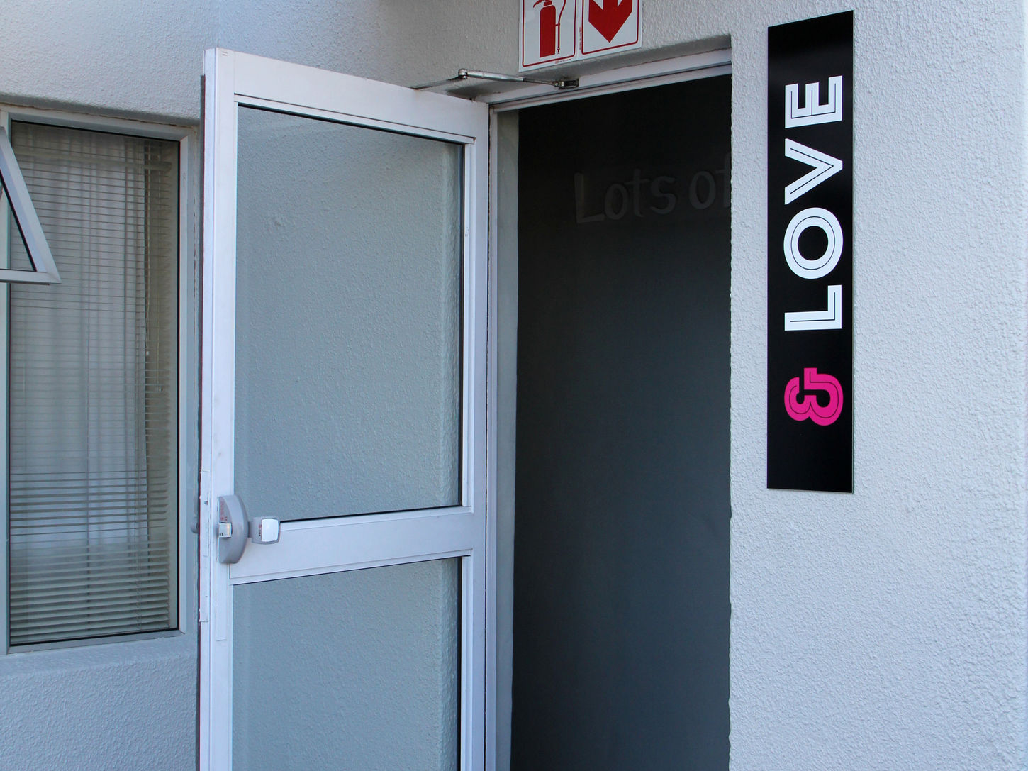 Entrance to student accommodation flat.
