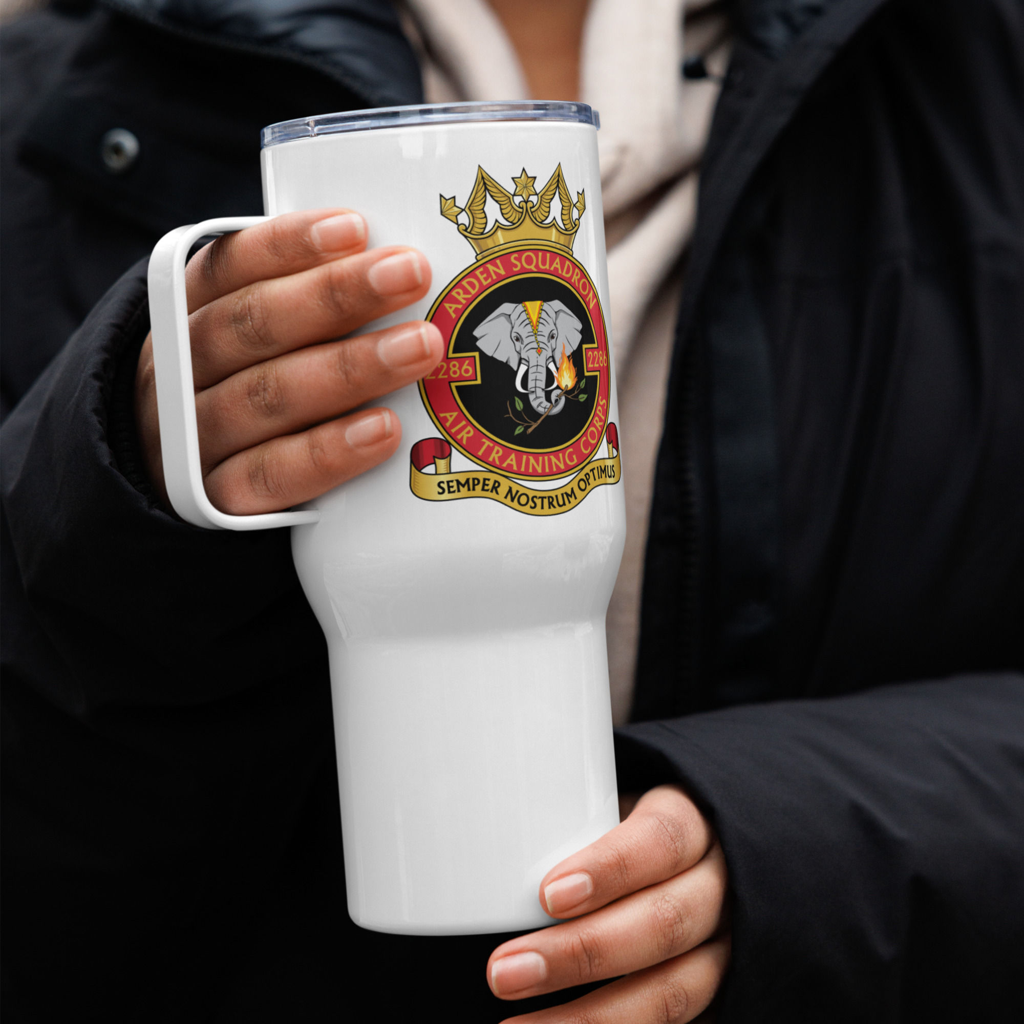Squadron Travel Mug with Handle