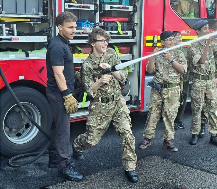 Cadet Turkowski proves his mettle at Binley Fire Station