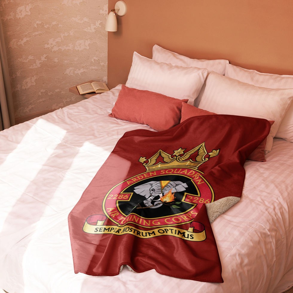 Thumbnail: Squadron Sherpa Fleece Blanket (Maroon)