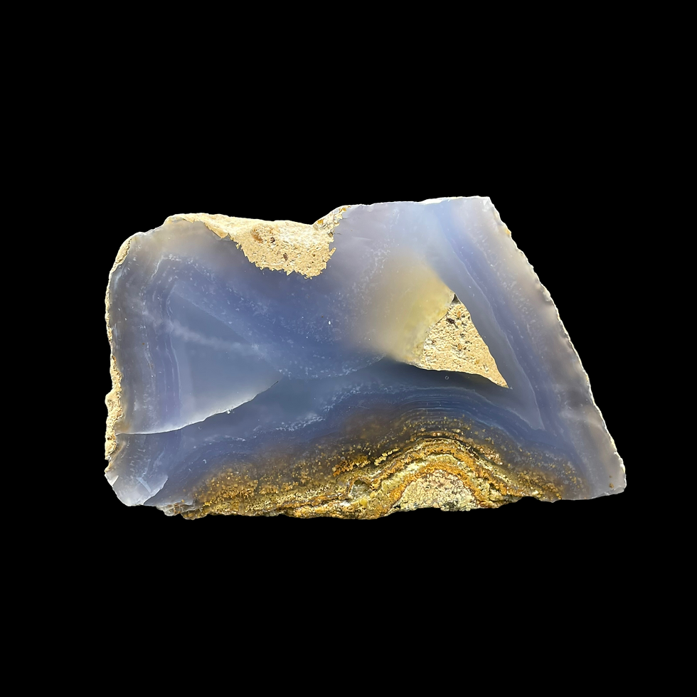Miniatura: Modrý chalcedon