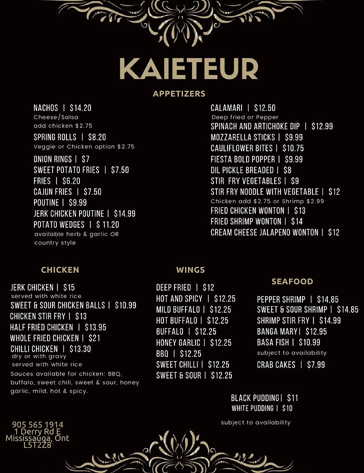 HOME KAIETEUR Restaurant and Bar