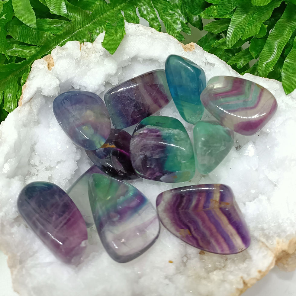 Rainbow Fluorite Tumbled Stone