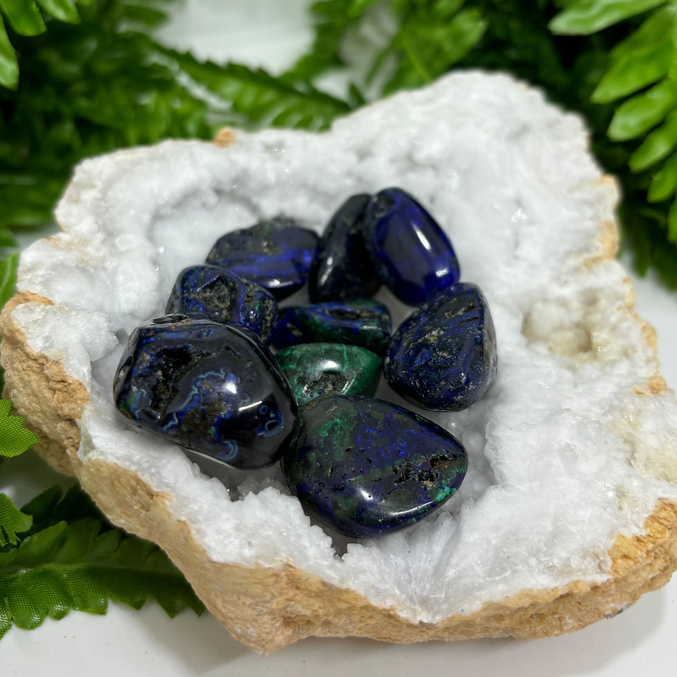 Azurite & Malachite Tumbled Stone