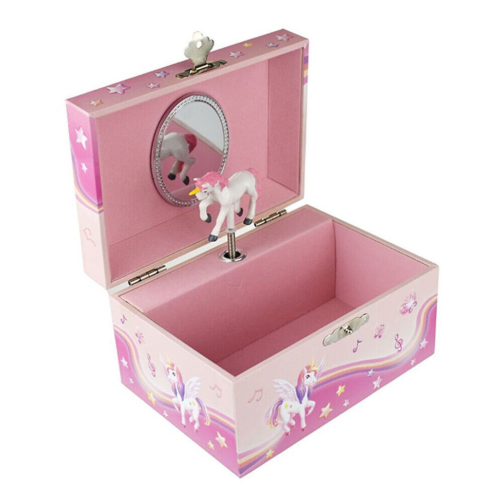 Nutmeg Unicorn Musical Jewellery Box