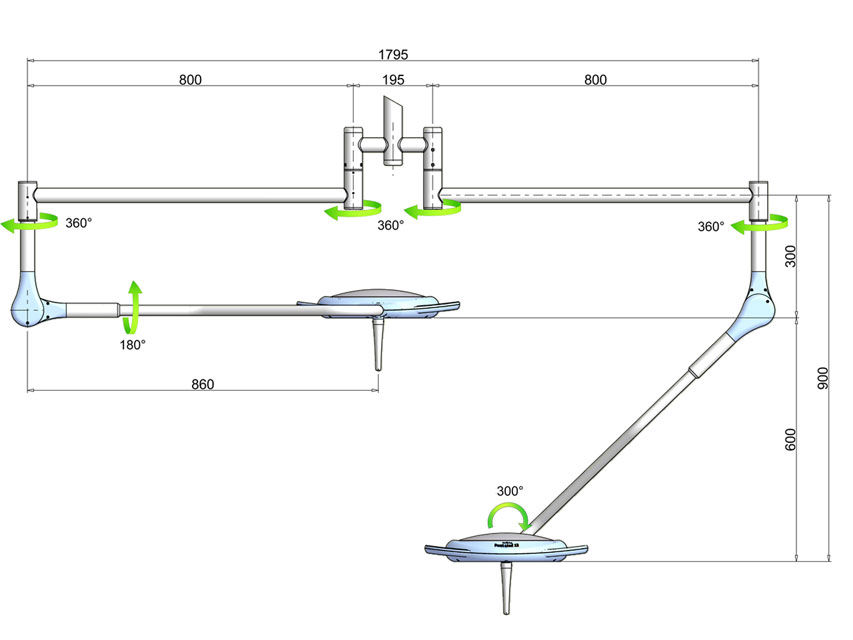 Thumbnail: PENTALED 12 LED LIGHT - ceiling double