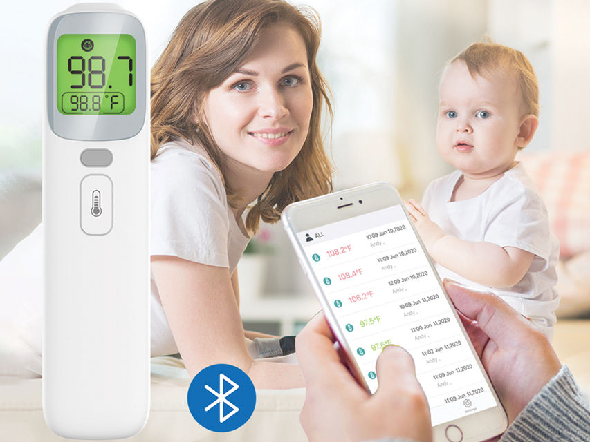 Thumbnail: BLUETOOTH INFRARED AND EAR THERMOMETER