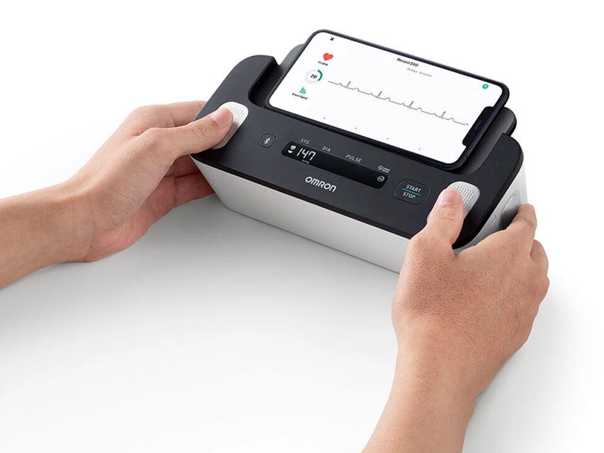 Thumbnail: OMRON COMPLETE B.P.M.+ ECG HEM-7350T