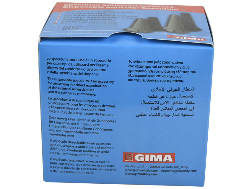 Thumbnail: MINI EAR SPECULUM diam. 2.5 mm - grey - in dispenser
