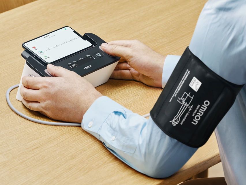 Thumbnail: OMRON COMPLETE B.P.M.+ ECG HEM-7350T