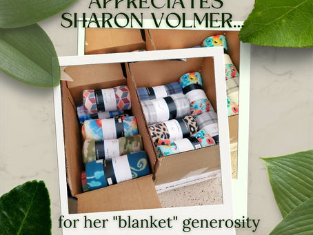 Get Back Up Again's BLANKET DRIVE is ON!