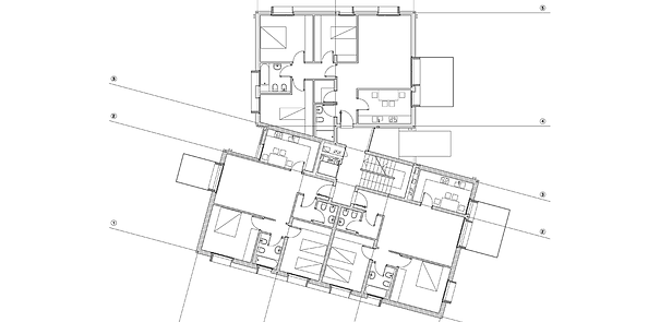 First and second floor plan