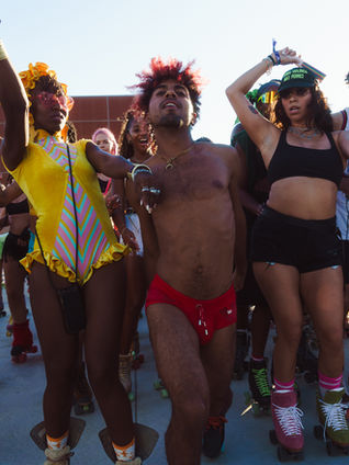 Roller skaters at Skate Love Music Festival 2024 edition