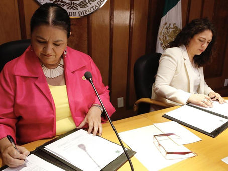 La Cámara de Diputados e Inmujeres firman convenio