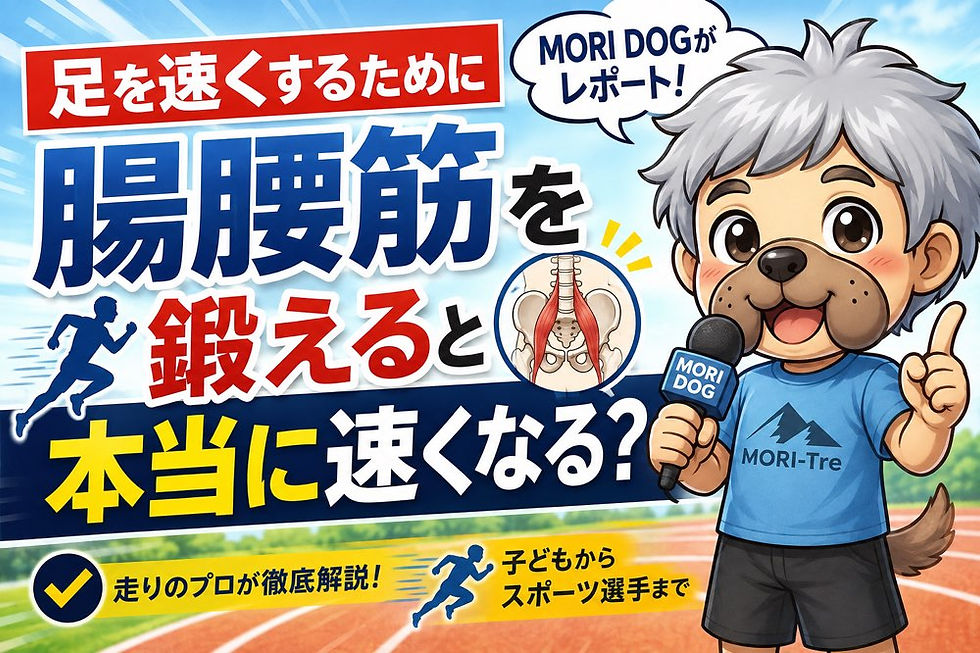 足を速くするために腸腰筋を鍛えると本当に速くなる?【MORIトレ】