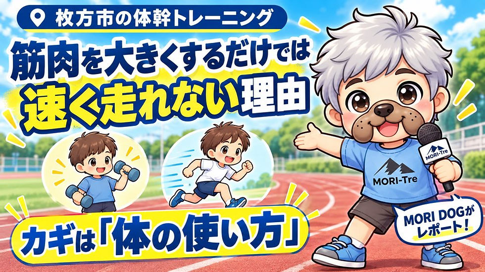 【枚方市の体幹トレーニング】筋肉を大きくするだけでは速く走れない理由