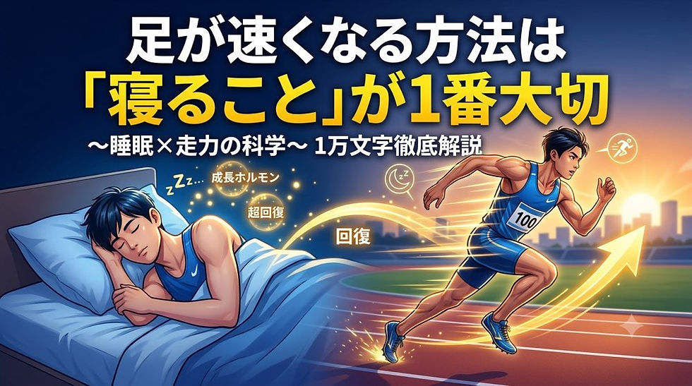 「足が速くなる方法には、厳しいトレーニングよりも『寝ること』が一番大切である」