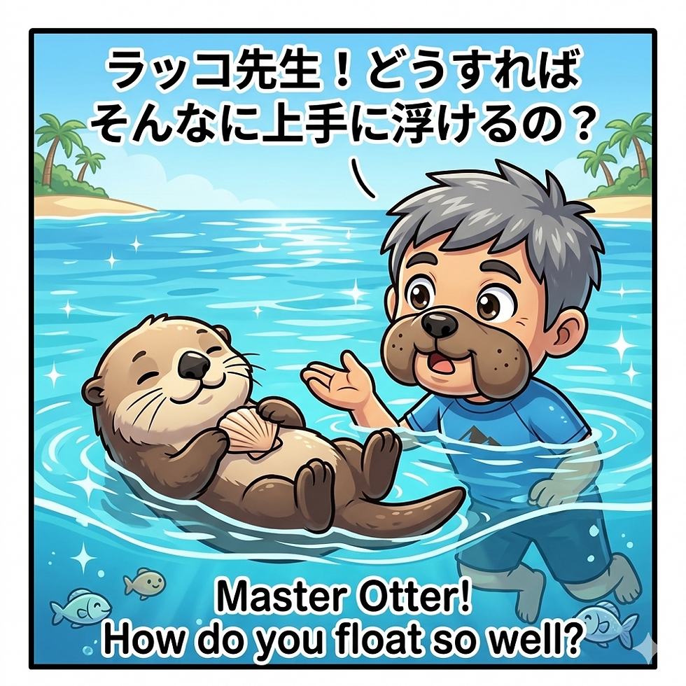 【物理の壁】ラッコ先生に教わった「浮くコツ」を実践してみたら…