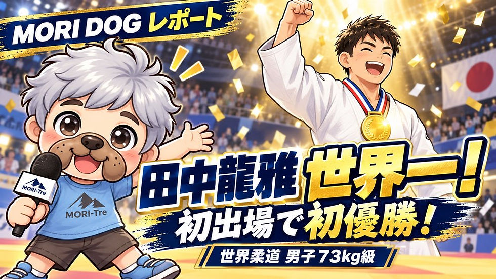 22歳・田中龍雅が世界柔道で初優勝!初めての大舞台でつかんだ金メダル🥋🥇