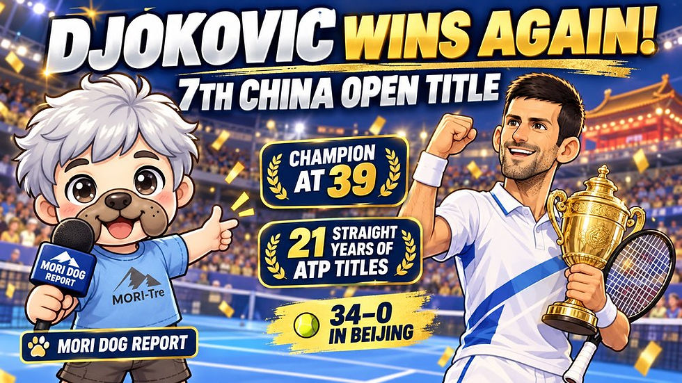 Still Making History at 39: Djokovic Celebrates Another Beijing Title