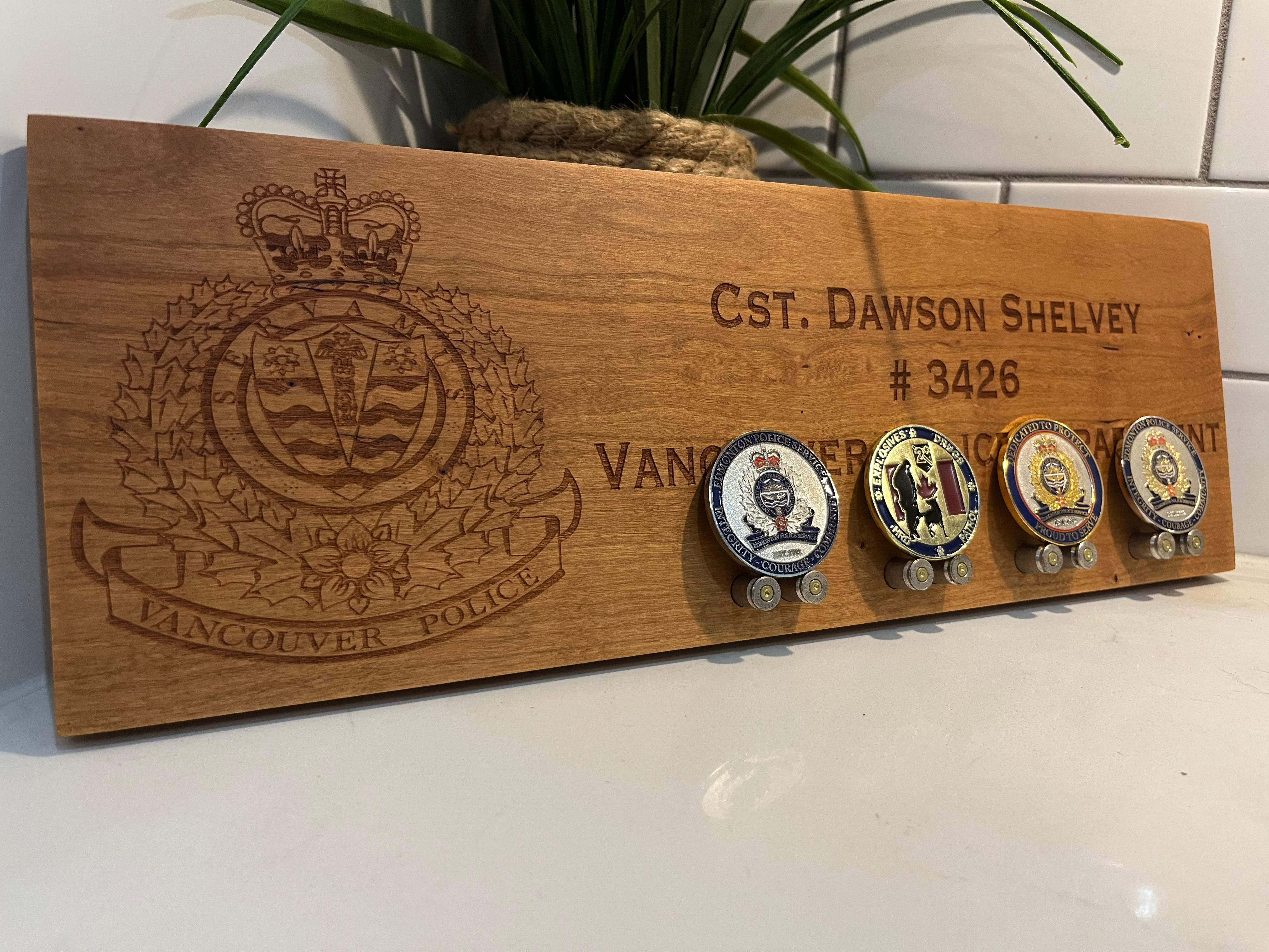 Name Plate / Challenge Coin Display