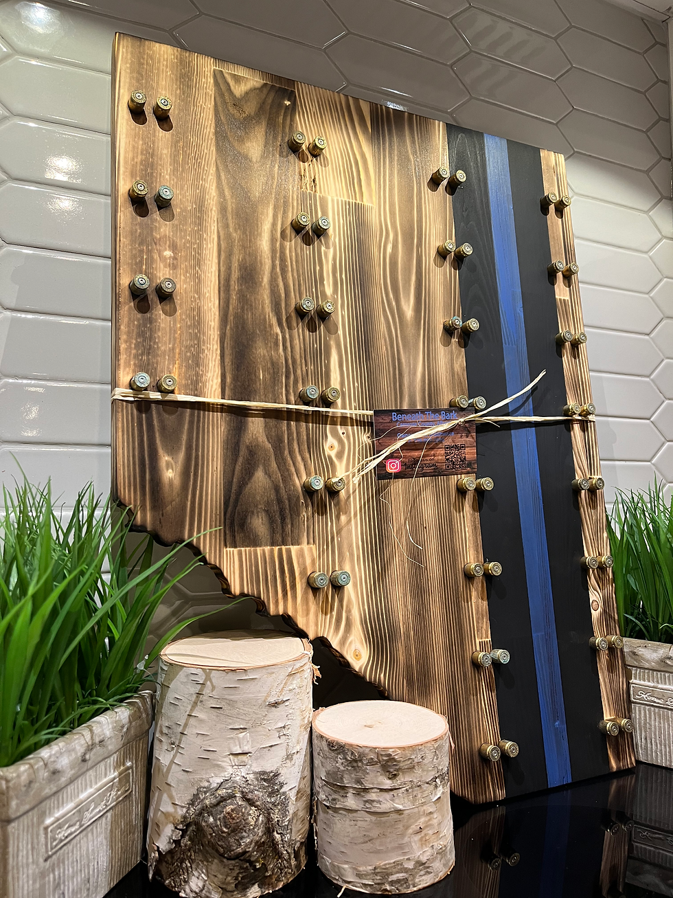 Thumbnail: Rustic Alberta Thin Blue Line Display Case