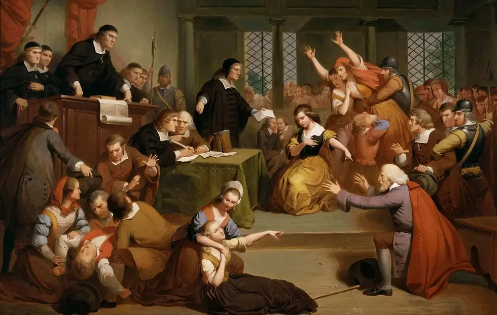 Procès des sorcières de Salem - Encyclopédie de l'Histoire du Monde, domaine public