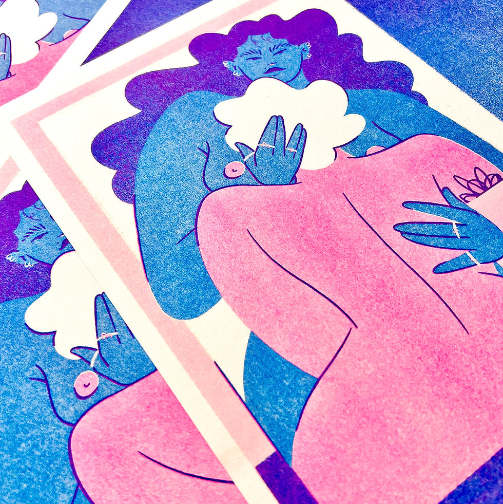 Thumbnail: Encaixe | Riso print