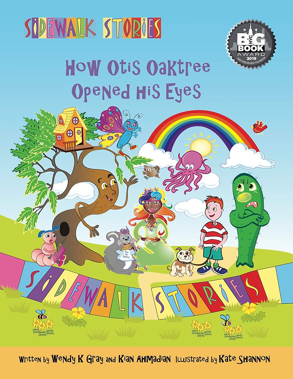 Sidewalk Stories How Otis Oaktree Opened His Eyes book cover award