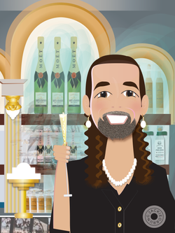 Vermeer-esque Boy with Pearl Earrings