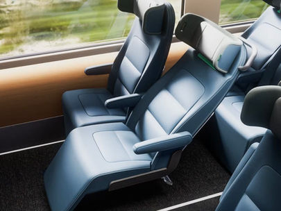 Photo of new long distance fleet interior with reclining chairs Amtrak