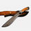 Thumbnail: Custom Handmade Damascus Steel Hunting Bowie Knife With Wood & Damascus Handle
